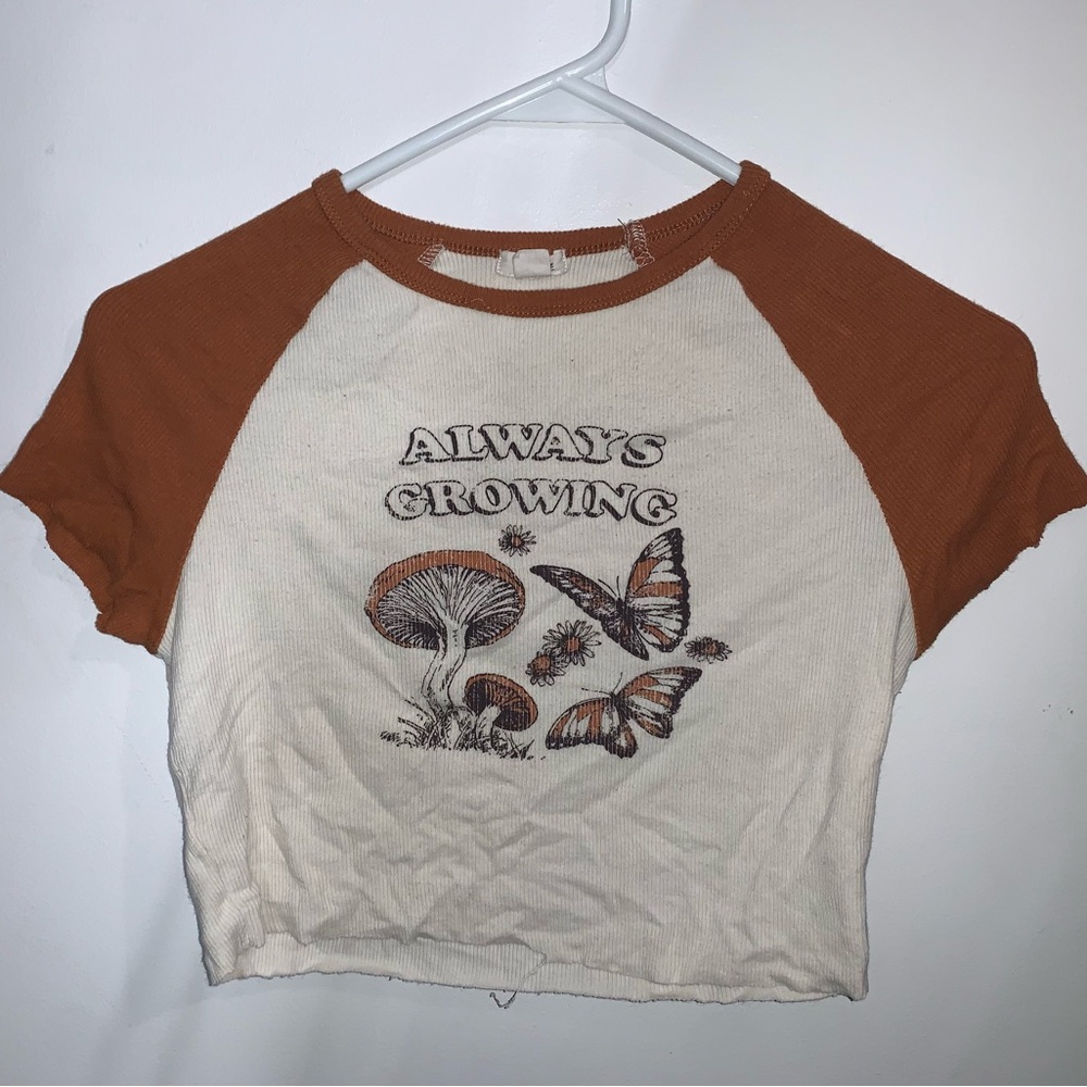 Garage Brown and Cream Tee